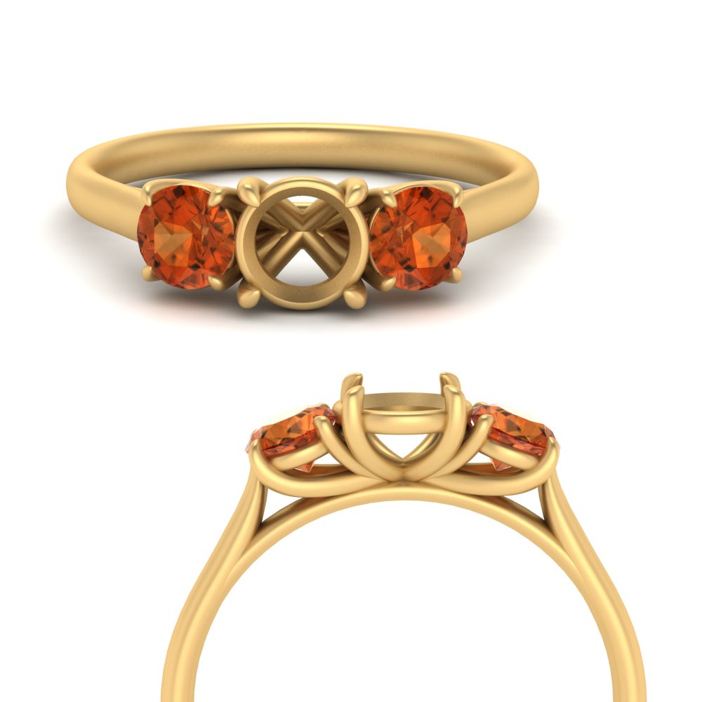 semi-mount-3-stone-trellis-orange-sapphire-engagement-ring-in-yellow-gold-FD-10768SMR-1.50CTGSAORANGLE3-NL-YG