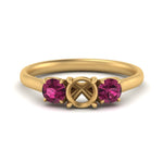 Load image into Gallery viewer, semi-mount-3-stone-trellis-pink-sapphire-engagement-ring-in-yellow-gold-FD-10768SMR-1.50CTGSADRPI-NL-YG
