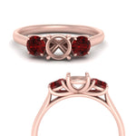 Load image into Gallery viewer, semi-mount-3-stone-trellis-ruby-engagement-ring-in-rose-gold-FD-10768SMR-1.50CTGRUDRANGLE3-NL-RG
