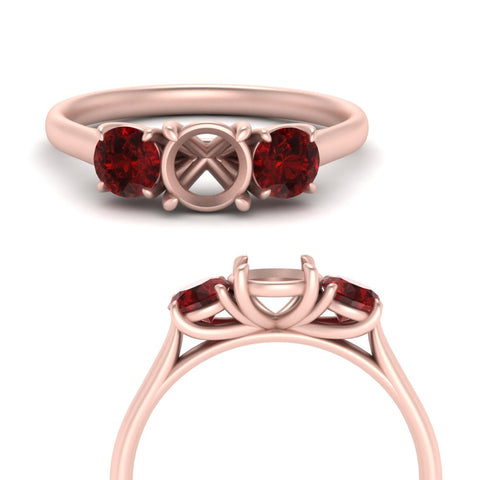 semi-mount-3-stone-trellis-ruby-engagement-ring-in-rose-gold-FD-10768SMR-1.50CTGRUDRANGLE3-NL-RG