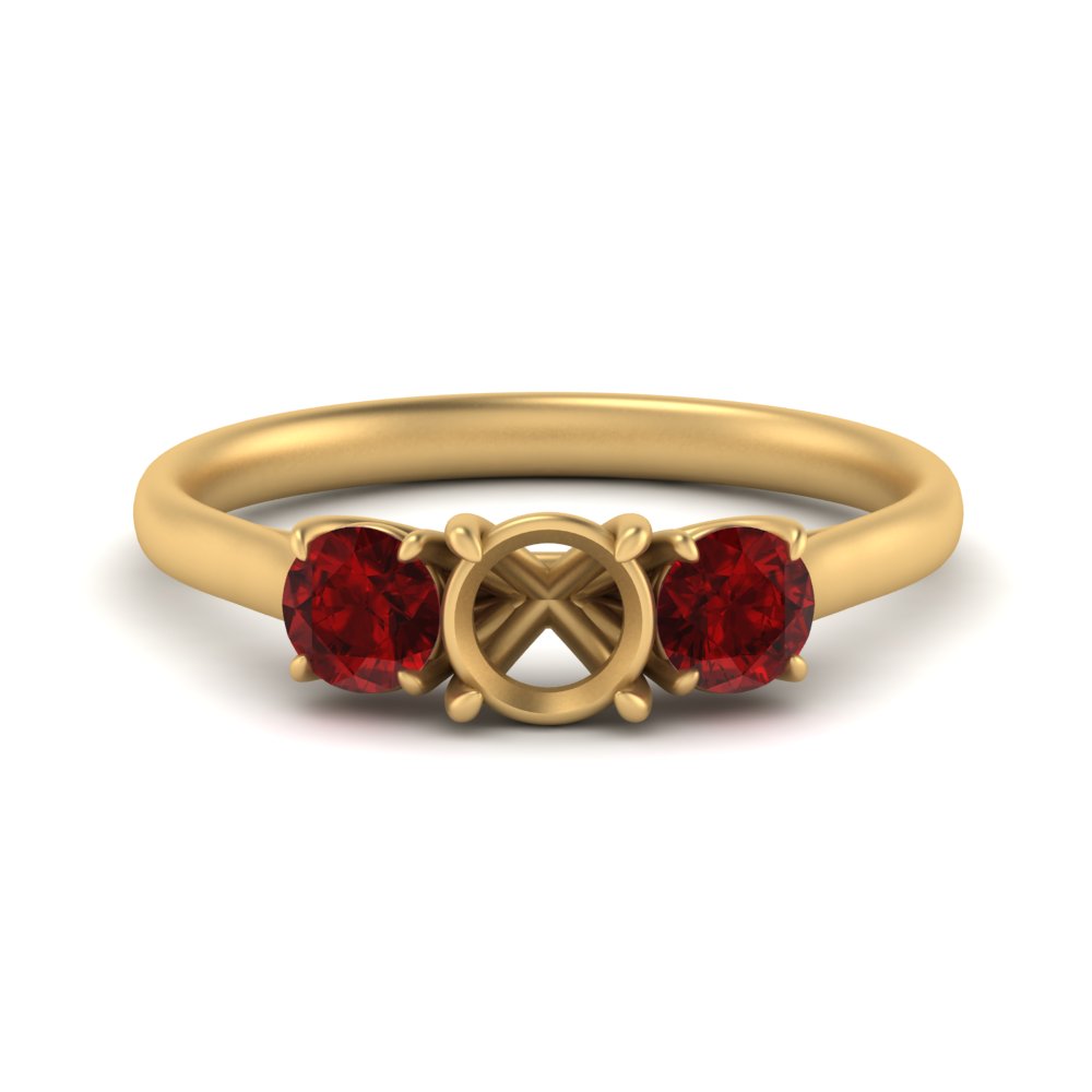 semi-mount-3-stone-trellis-ruby-engagement-ring-in-yellow-gold-FD-10768SMR-1.50CTGRUDR-NL-YG