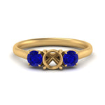 Load image into Gallery viewer, semi-mount-3-stone-trellis-sapphire-engagement-ring-in-yellow-gold-FD-10768SMR-1.50CTGSABL-NL-YG
