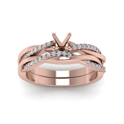 semi-mount-Infinity-twist-diamond-matching-bridal-set-in-14K-rose-gold-FD8253SM-NL-RG