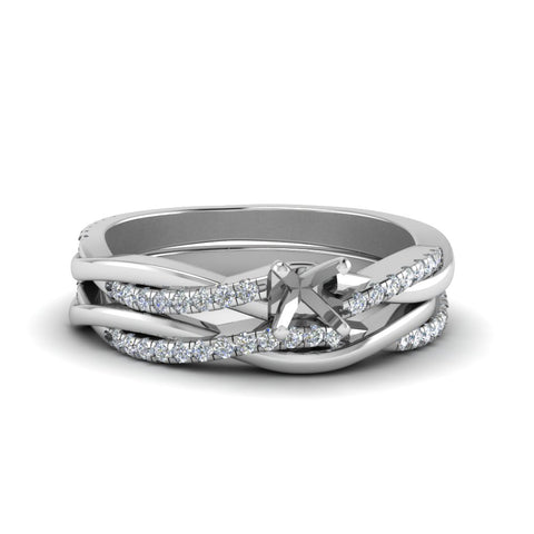 semi-mount-Infinity-twist-diamond-matching-bridal-set-in-14K-white-gold-FD8253SM-NL-WG