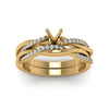 Load image into Gallery viewer, semi-mount-Infinity-twist-diamond-matching-bridal-set-in-14K-yellow-gold-FD8253SM-NL-YG