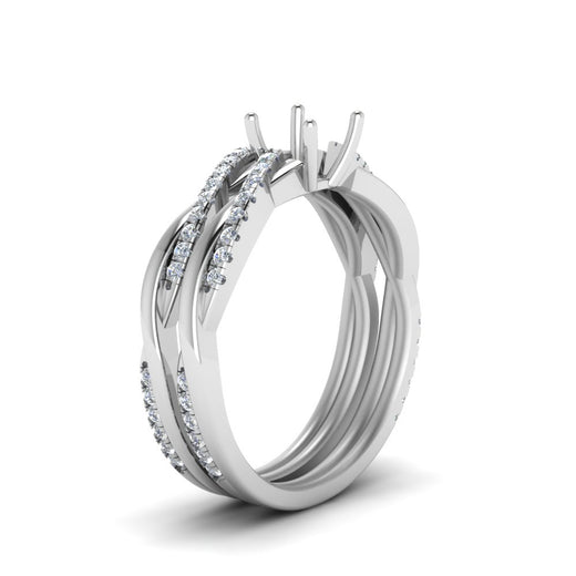 semi-mount-Infinity-twist-diamond-matching-bridal-set-in-14K-white-gold-FD8253SM-NL-WG
