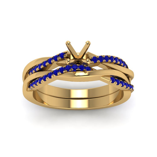 semi-mount-Infinity-twist-diamond-matching-bridal-set-with-blue-sapphire-in-14K-yellow-gold-FD8253SMGSABL-NL-YG