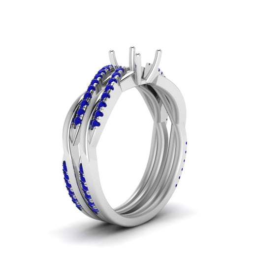 semi-mount-Infinity-twist-diamond-matching-bridal-set-with-blue-sapphire-in-14K-white-gold-FD8253SMGSABL-NL-WG