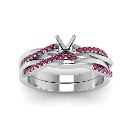semi-mount-Infinity-twist-diamond-matching-bridal-set-with-pink-sapphire-in-14K-white-gold-FD8253SMGSADRPI-NL-WG