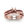 Load image into Gallery viewer, semi-mount-Infinity-twist-diamond-matching-bridal-set-with-ruby-in-14K-rose-gold-FD8253SMGRUDR-NL-RG