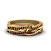 Load image into Gallery viewer, semi-mount-Infinity-twist-diamond-matching-bridal-set-with-ruby-in-14K-yellow-gold-FD8253SMGRUDR-NL-YG