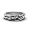 Load image into Gallery viewer, semi-mount-Infinity-twist-matching-bridal-set-with-black-diamond-in-14K-white-gold-FD8253SMGBLACK-NL-WG