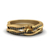 Load image into Gallery viewer, semi-mount-Infinity-twist-matching-bridal-set-with-black-diamond-in-14K-yellow-gold-FD8253SMGBLACK-NL-YG