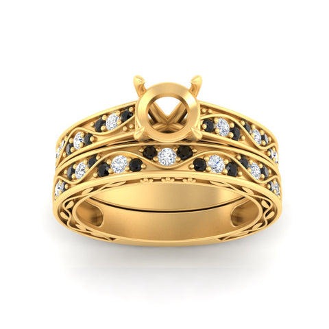 semi-mount-antique-filigree-black-diamond-bridal-ring-set-in-yellow-gold-fdens3543smgblackangle5-nl-yg.jpg