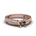 Load image into Gallery viewer, semi-mount-antique-filigree-diamond-ring-in-14K-rose-gold-FDENS3543SMR-NL-RG
