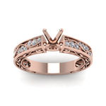 Load image into Gallery viewer, semi-mount-antique-filigree-diamond-ring-in-14K-rose-gold-FDENS3543SMRANGLE5-NL-RG
