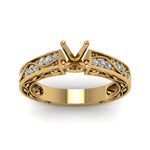 Load image into Gallery viewer, semi-mount-antique-filigree-diamond-ring-in-14K-yellow-gold-FDENS3543SMRANGLE5-NL-YG
