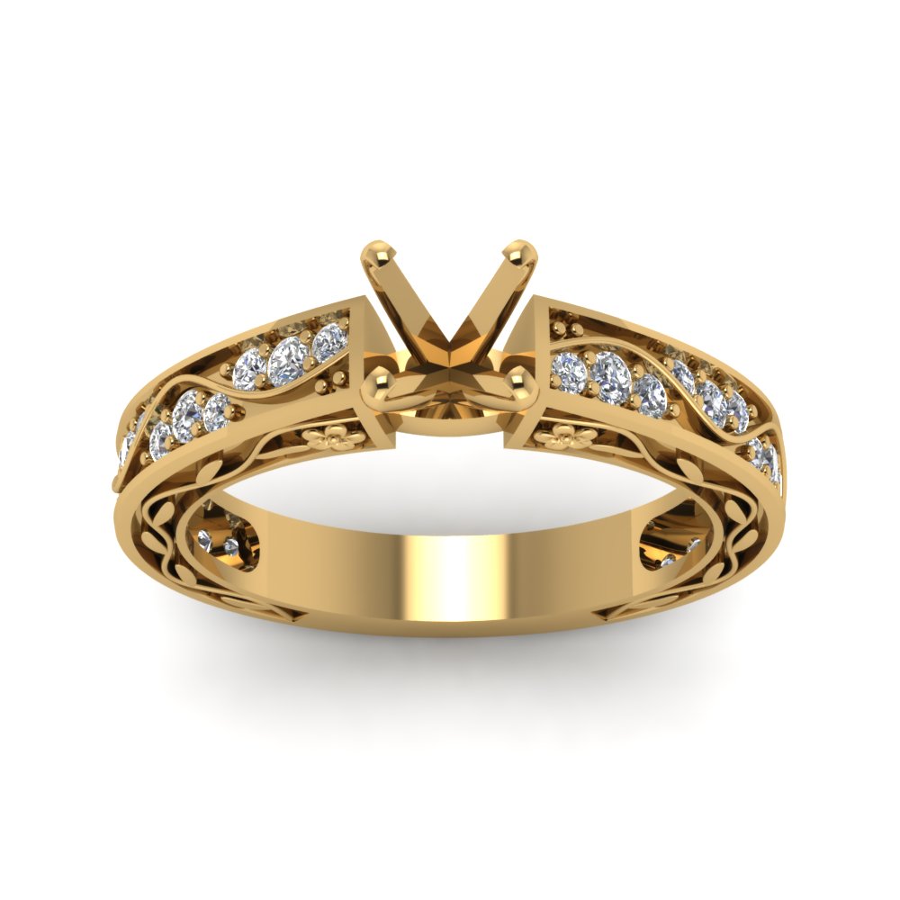 semi-mount-antique-filigree-diamond-ring-in-14K-yellow-gold-FDENS3543SMRANGLE5-NL-YG