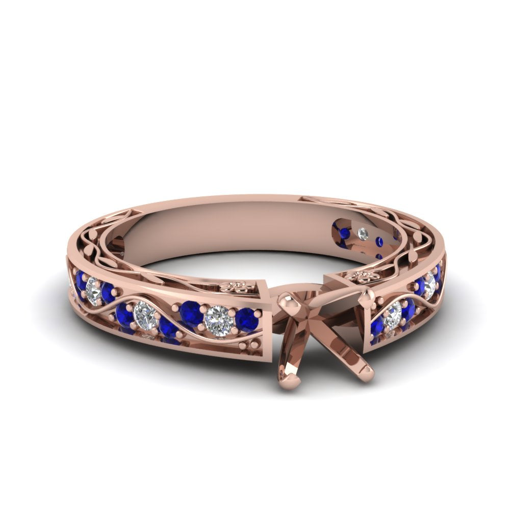 semi-mount-antique-filigree-diamond-ring-with-blue-sapphire-in-14K-rose-gold-FDENS3543SMRGSABL-NL-RG