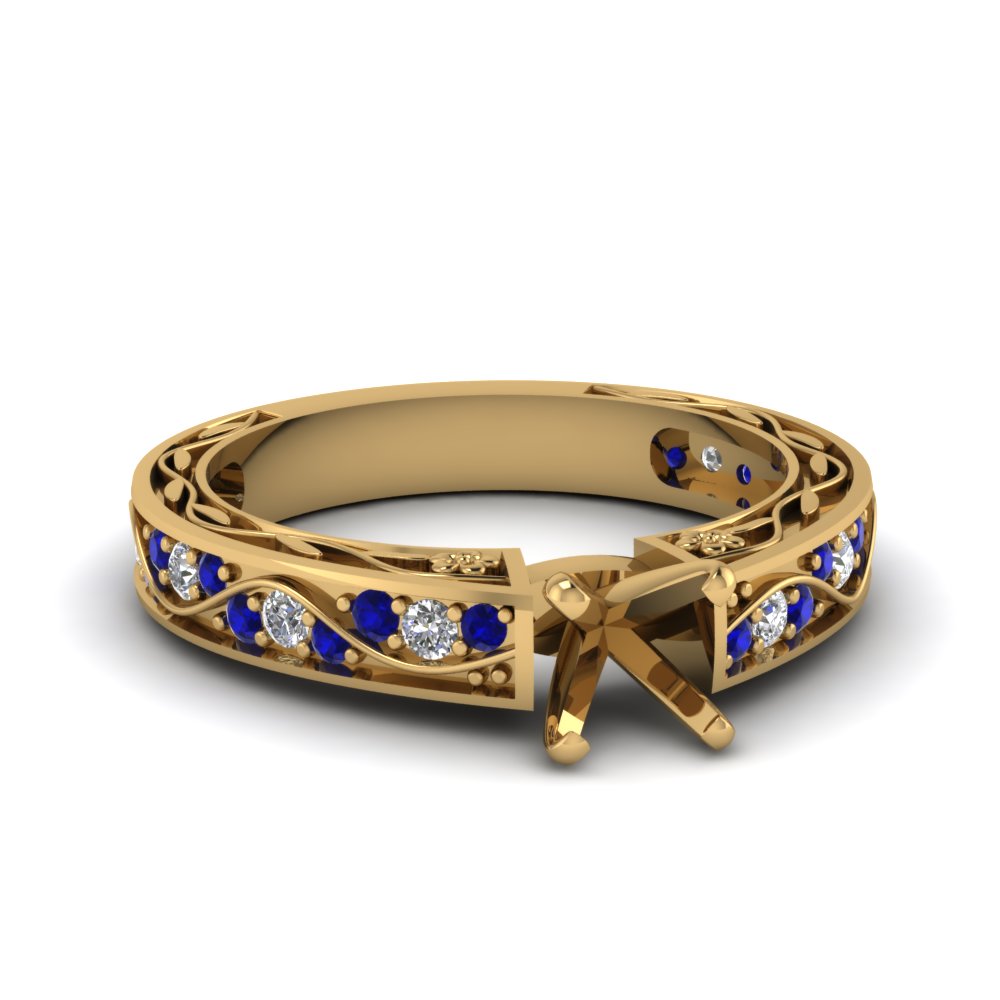 semi-mount-antique-filigree-diamond-ring-with-blue-sapphire-in-14K-yellow-gold-FDENS3543SMRGSABL-NL-YG