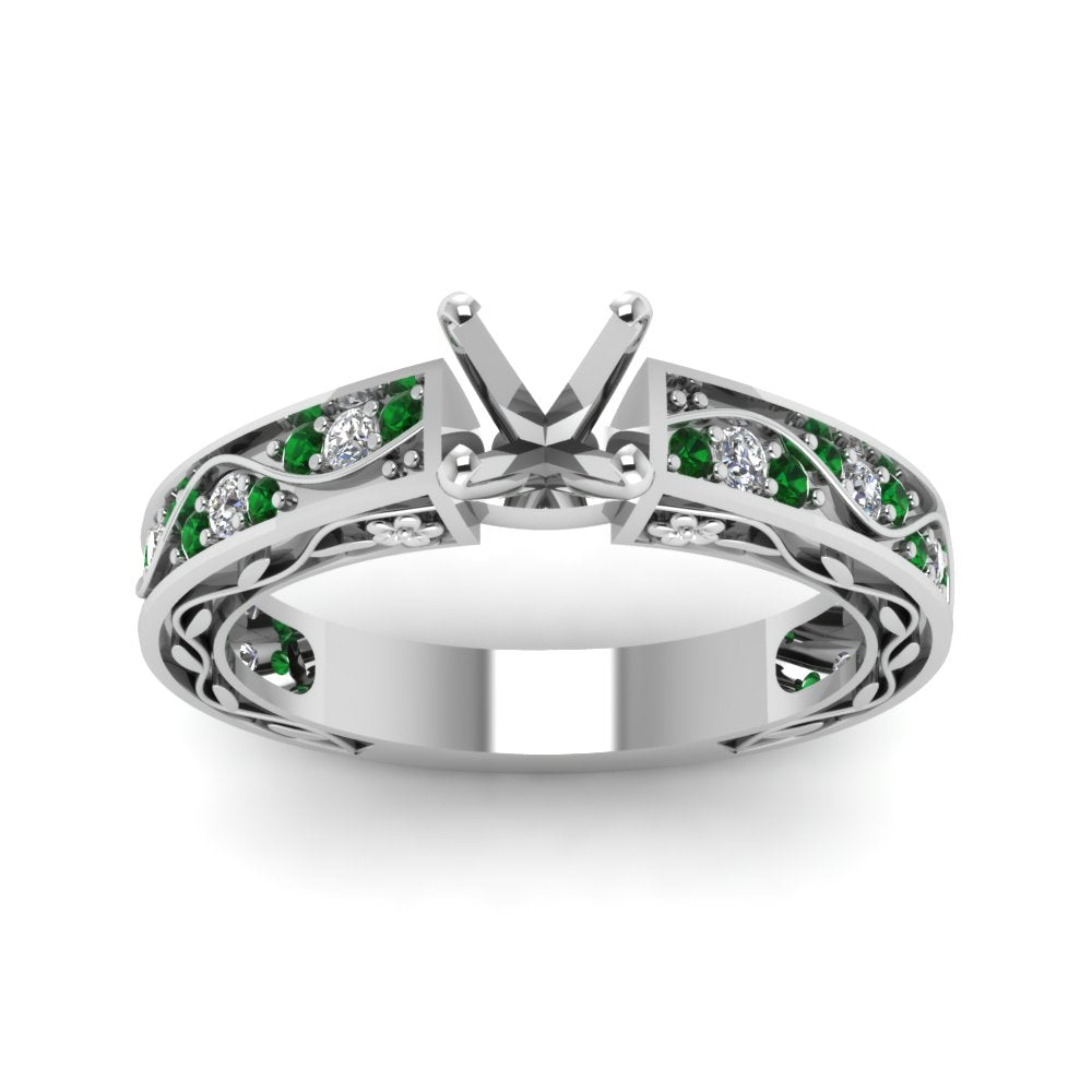 semi-mount-antique-filigree-diamond-ring-with-emerald-in-950-platinum-FDENS3543SMRGEMGRANGLE5-NL-WG
