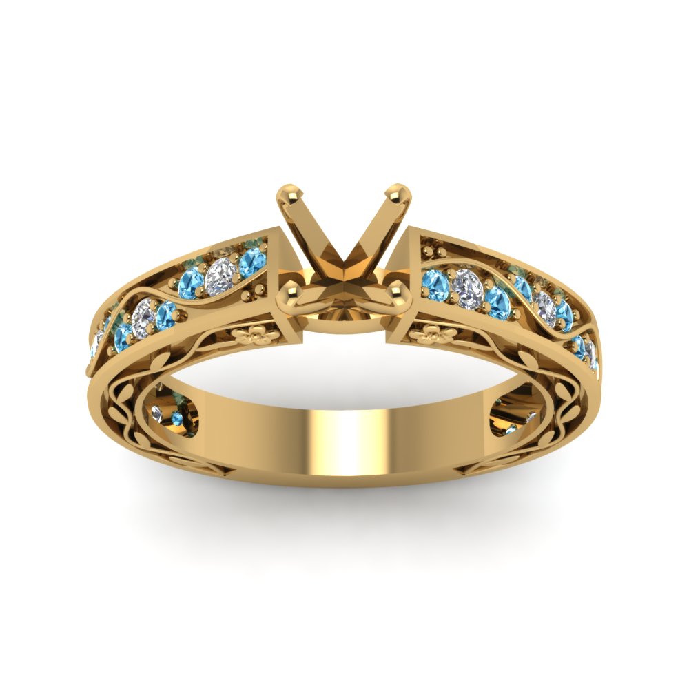semi-mount-antique-filigree-diamond-ring-with-ice-blue-topaz-in-14K-yellow-gold-FDENS3543SMRGICBLTOANGLE5-NL-YG