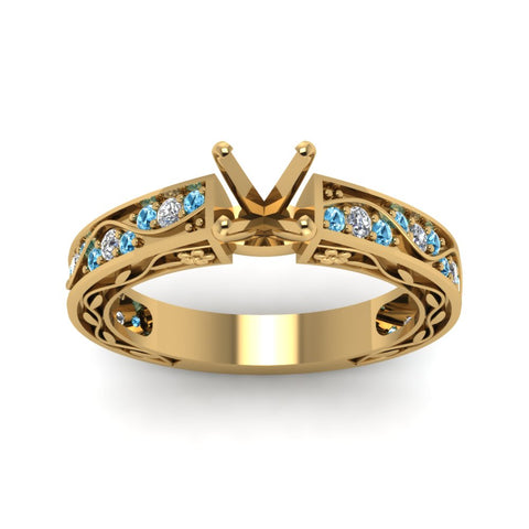 semi-mount-antique-filigree-diamond-ring-with-ice-blue-topaz-in-14K-yellow-gold-FDENS3543SMRGICBLTOANGLE5-NL-YG