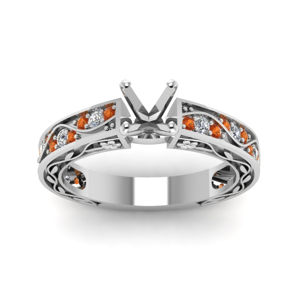 semi-mount-antique-filigree-diamond-ring-with-orange-sapphire-in-14K-white-gold-FDENS3543SMRGSAORANGLE5-NL-WG