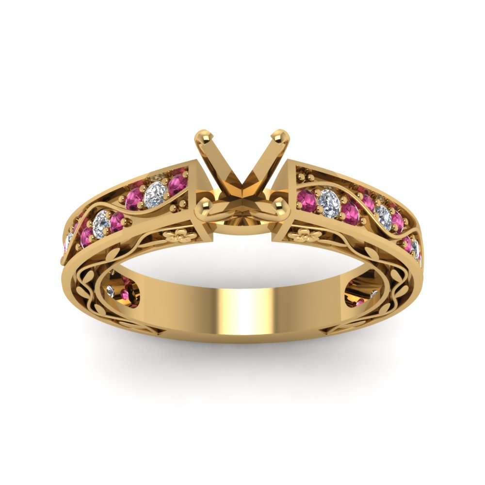 semi-mount-antique-filigree-diamond-ring-with-pink-sapphire-in-14K-yellow-gold-FDENS3543SMRGSADRPIANGLE5-NL-YG