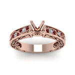 Load image into Gallery viewer, semi-mount-antique-filigree-diamond-ring-with-ruby-in-14K-rose-gold-FDENS3543SMRGRUDRANGLE5-NL-RG
