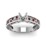 Load image into Gallery viewer, semi-mount-antique-filigree-diamond-ring-with-ruby-in-950-platinum-FDENS3543SMRGRUDRANGLE5-NL-WG

