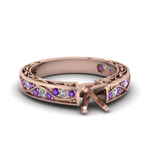 semi-mount-antique-filigree-diamond-ring-with-violac-topaz-in-14K-rose-gold-FDENS3543SMRGVITO-NL-RG