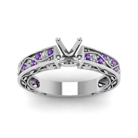 semi-mount-antique-filigree-diamond-ring-with-violac-topaz-in-14K-white-gold-FDENS3543SMRGVITOANGLE5-NL-WG