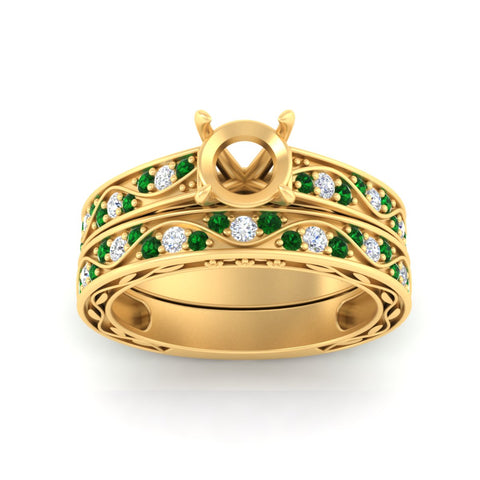 semi-mount-antique-filigree-emerald-bridal-ring-set-in-yellow-gold-fdens3543smgemgrangle5-nl-yg.jpg