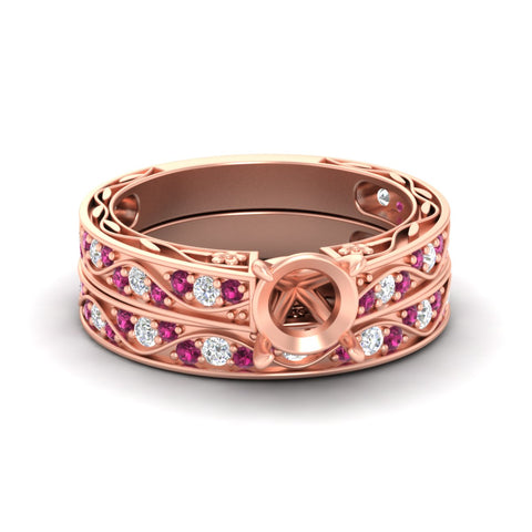 semi-mount-antique-filigree-pink-sapphire-bridal-ring-set-in-rose-gold-fdens3543smgsadrpisleep-nl-rg.jpg