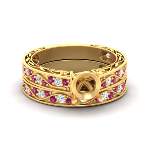 semi-mount-antique-filigree-pink-sapphire-bridal-ring-set-in-yellow-gold-fdens3543smgsadrpisleep-nl-yg.jpg
