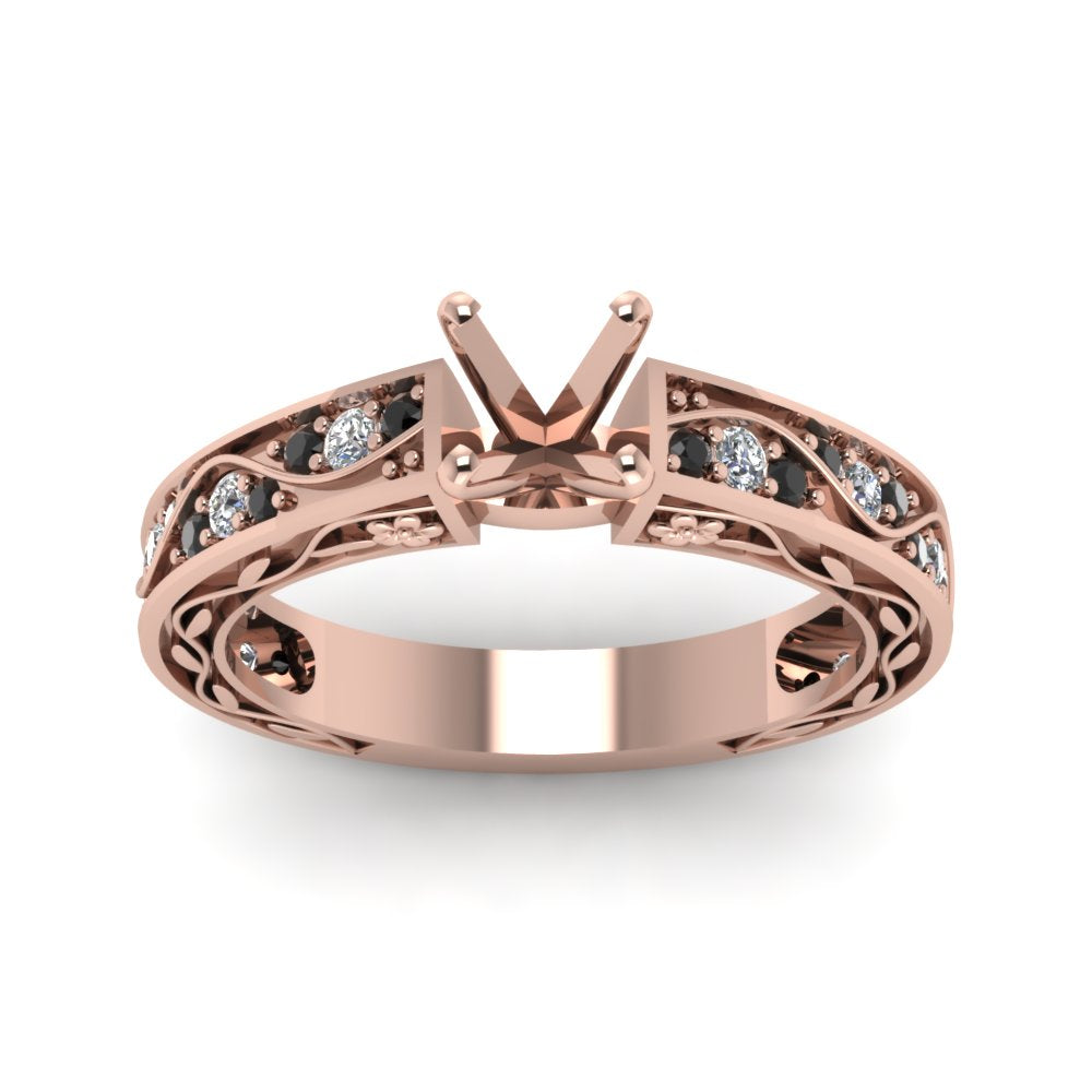 semi-mount-antique-filigree-ring-with-black-diamond-in-14K-rose-gold-FDENS3543SMRGBLACKANGLE5-NL-RG