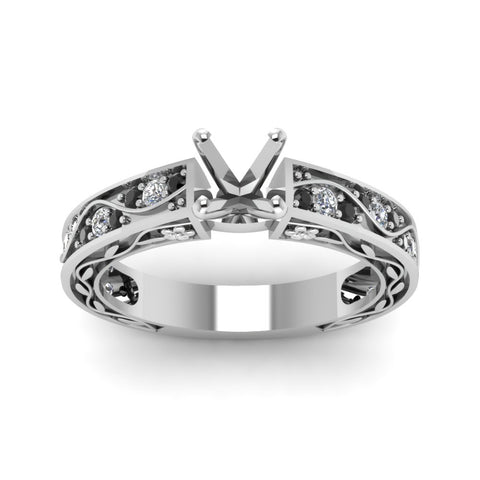 semi-mount-antique-filigree-ring-with-black-diamond-in-14K-white-gold-FDENS3543SMRGBLACKANGLE5-NL-WG