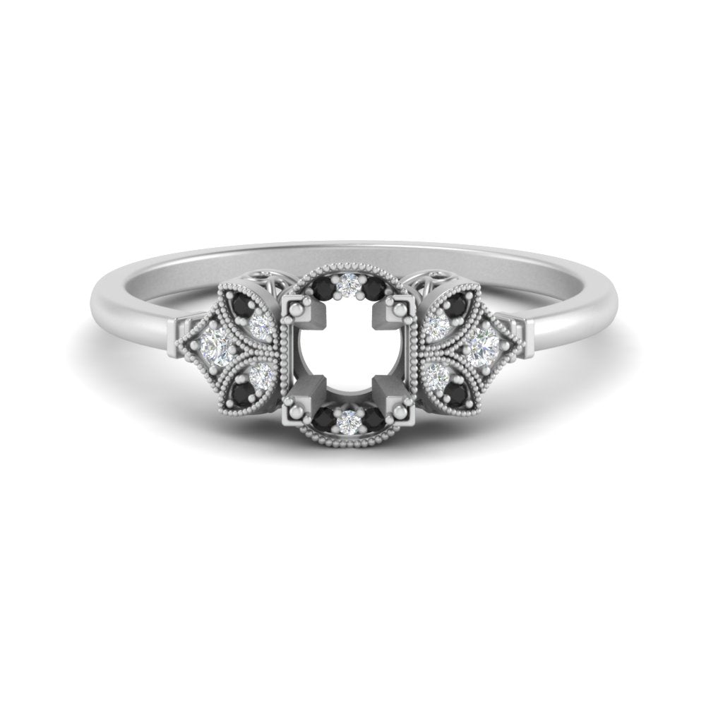 Semi Mount Art Deco Vintage Diamond Ring