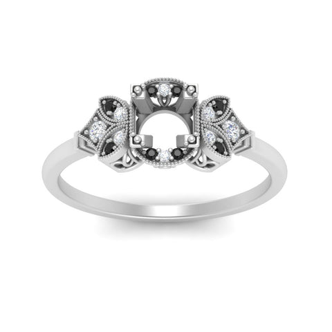 Semi Mount Art Deco Vintage Diamond Ring