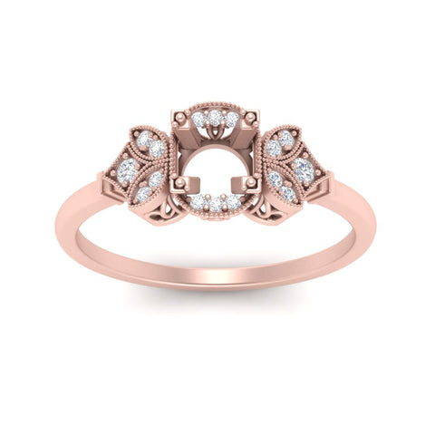 Semi Mount Art Deco Vintage Diamond Ring