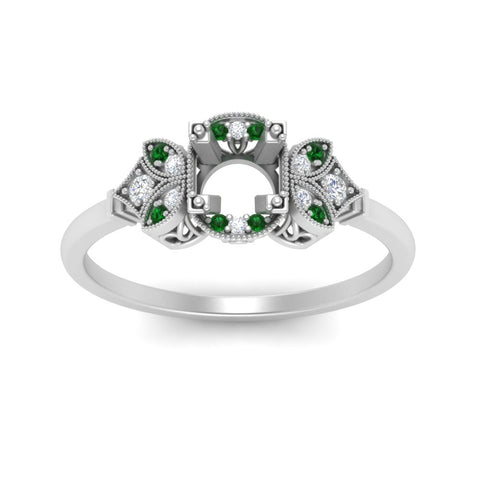 Semi Mount Art Deco Vintage Diamond Ring