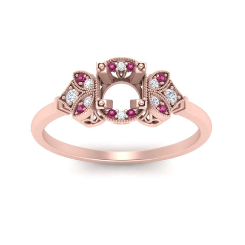 Semi Mount Art Deco Vintage Diamond Ring