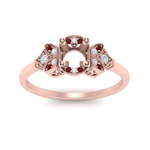 Semi Mount Art Deco Vintage Diamond Ring
