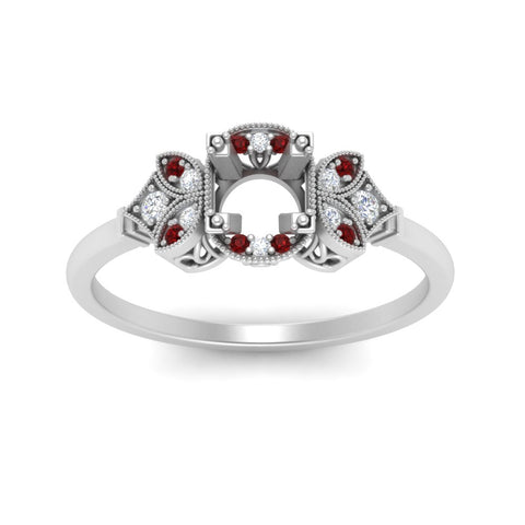Semi Mount Art Deco Vintage Diamond Ring