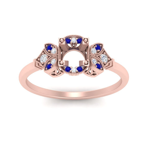 Semi Mount Art Deco Vintage Diamond Ring