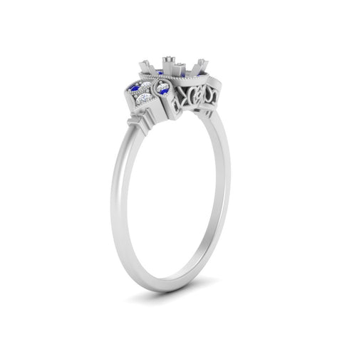 Semi Mount Art Deco Vintage Diamond Ring