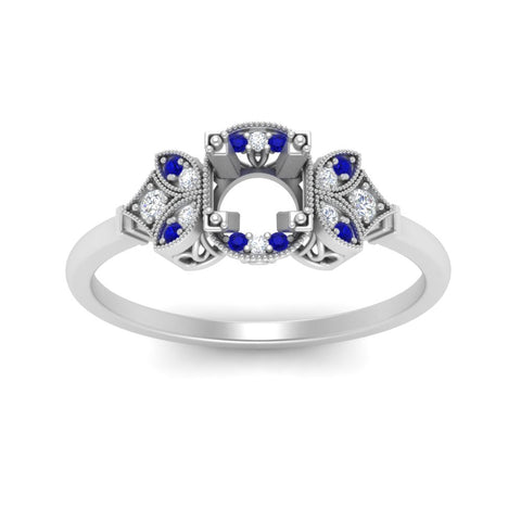 Semi Mount Art Deco Vintage Diamond Ring