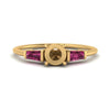 Load image into Gallery viewer, semi-mount-bar-baguette-3-stone-pink-sapphire-engagement-ring-in-yellow-gold-FDENS100SMRGSADRPI-NL-YG