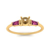 Load image into Gallery viewer, semi-mount-bar-baguette-3-stone-pink-sapphire-engagement-ring-in-yellow-gold-FDENS100SMRGSADRPIANGLE5-NL-YG
